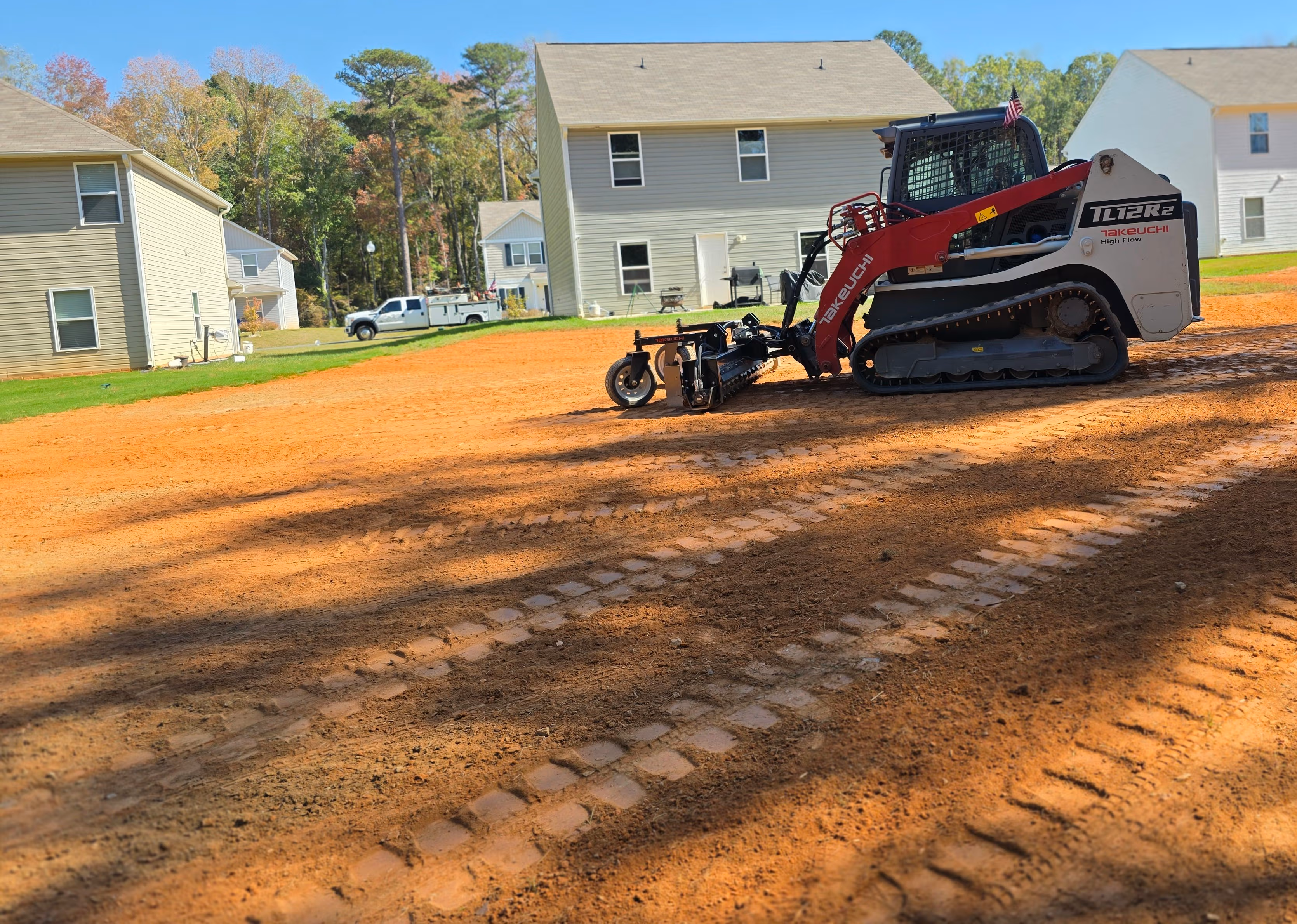 Freshly conditioned topsoil ready for seed